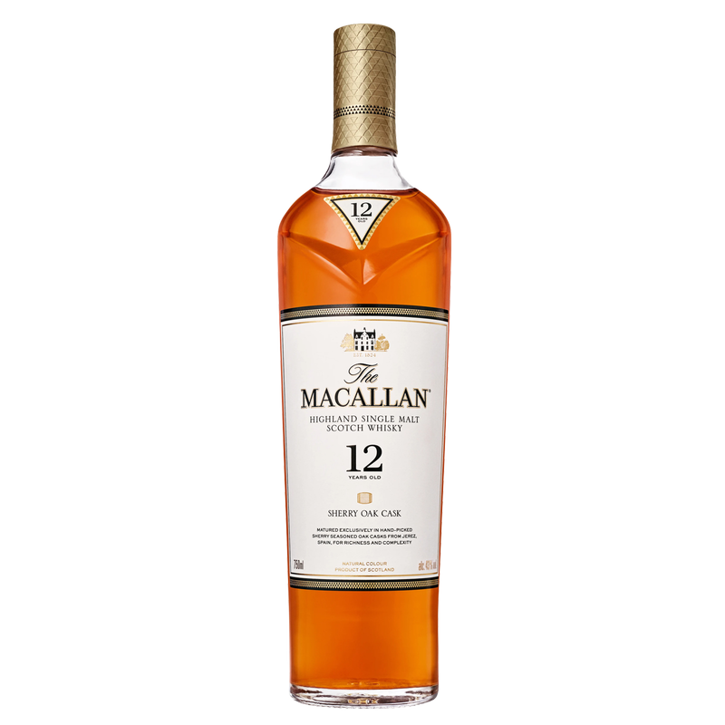 Macallan 12 Yr Sherry Oak 750ml (86 Proof) – BevMo! Washington