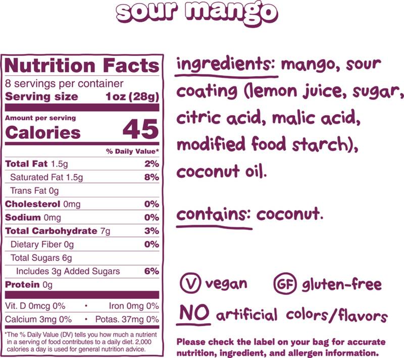 Fruit Riot Mango Sour Candy 8oz