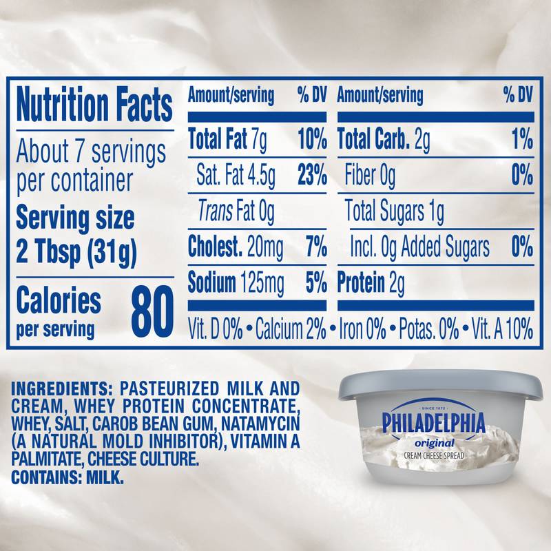 Philadelphia Original Cream Cheese Tub - 8oz