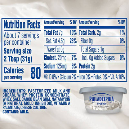 Philadelphia Original Cream Cheese Tub - 8oz