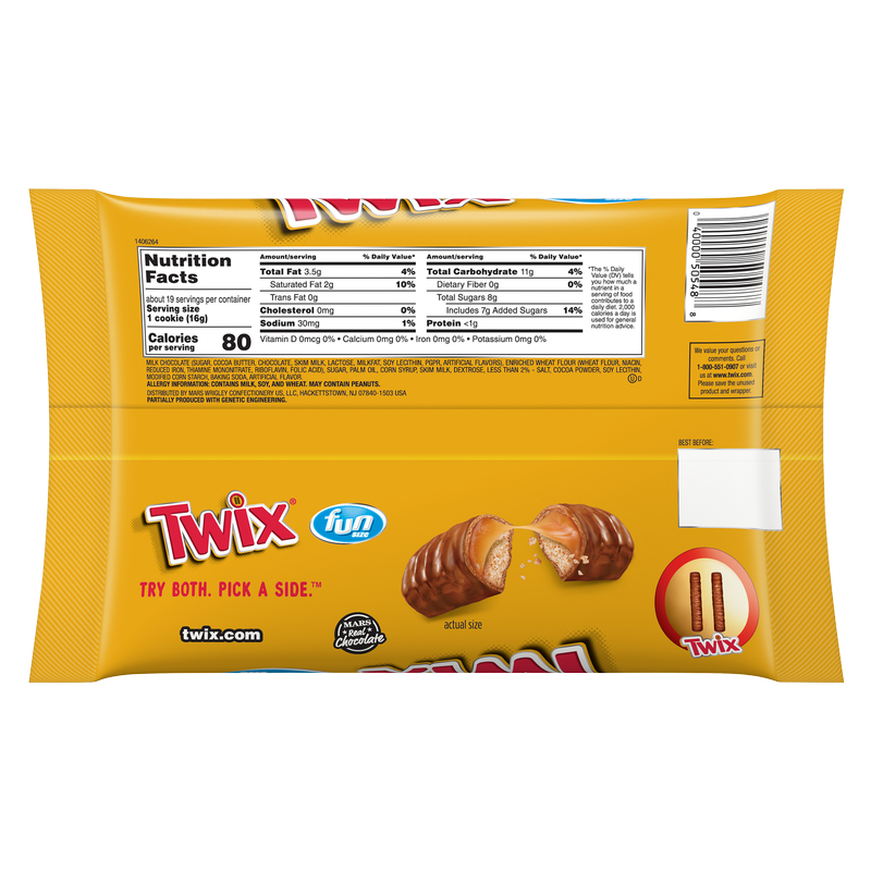 Twix Caramel Fun Size Candy Bars 10.83oz