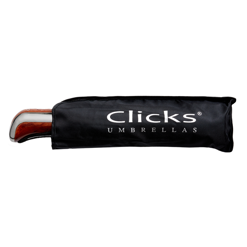 Clicks Umbrellas Automatic Open & Close Black Umbrella