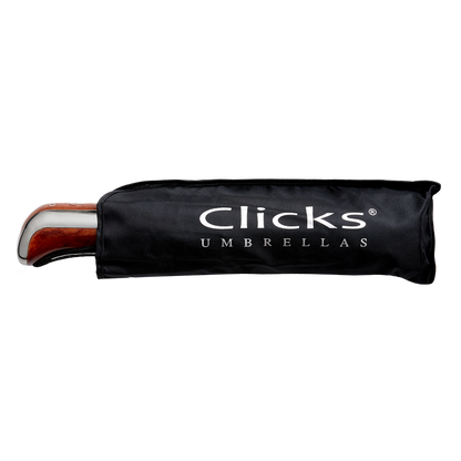 Clicks Umbrellas Automatic Open & Close Black Umbrella