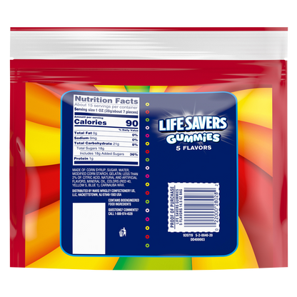 Life Savers 5 Flavors Gummies 14.5oz