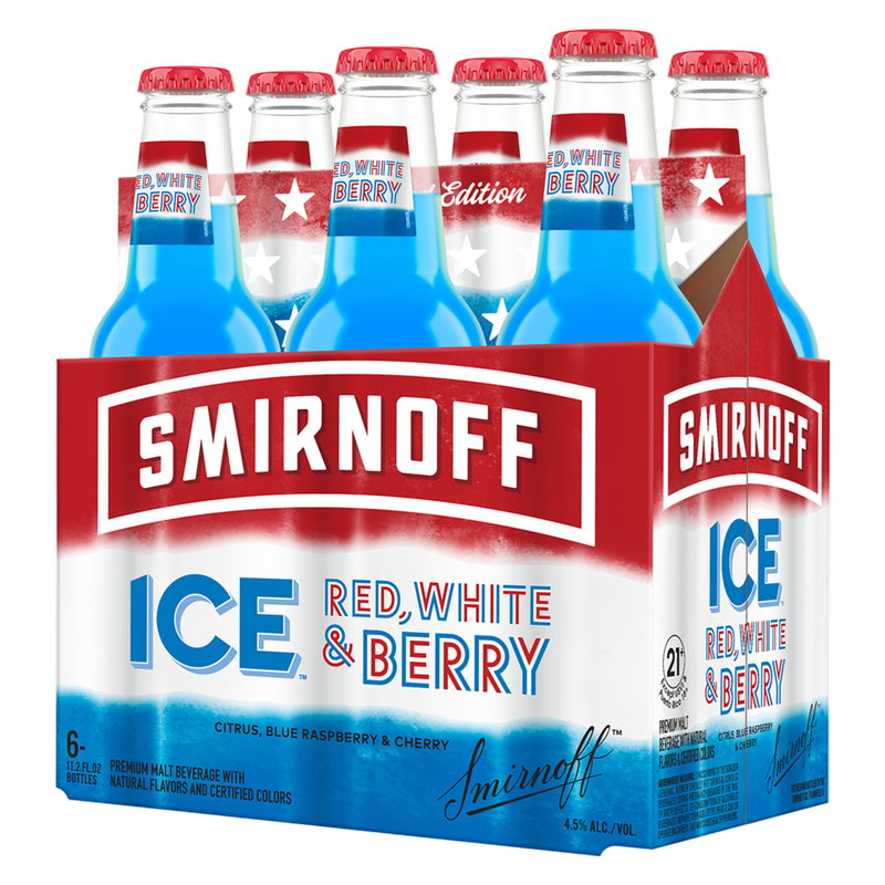 Smirnoff Red, White & Berry 6pk 12oz Bottle