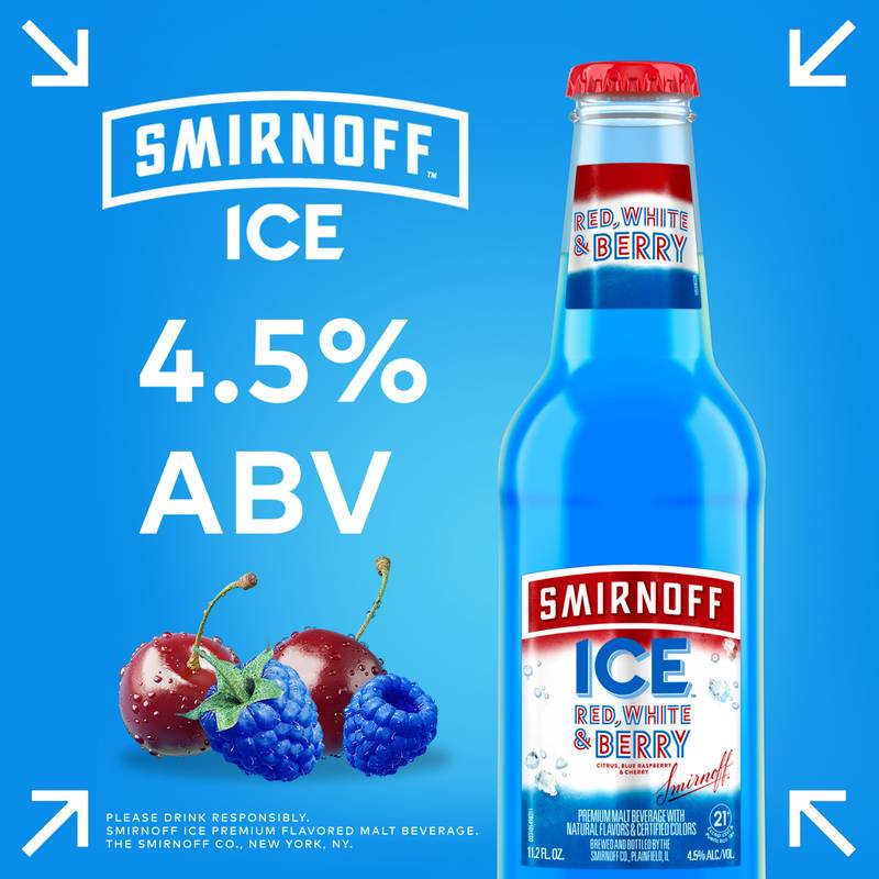 Smirnoff Red, White & Berry 6pk 12oz Bottle