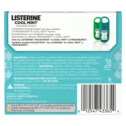 Listerine Cool Mint Breath Strips 24ct