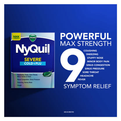 Vicks NyQuil Severe Cold & Flu Nighttime Relief LiquiCaps 24ct