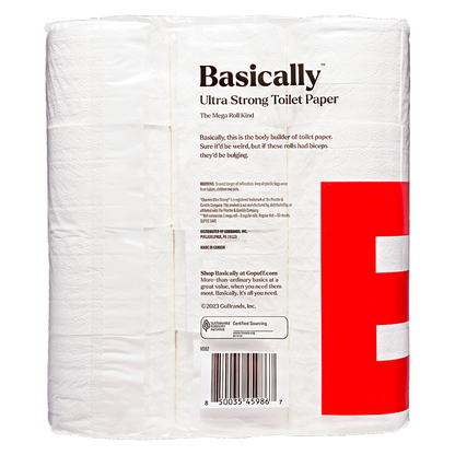 Basically 12ct Ultra Strong Toilet Paper