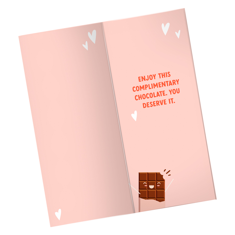 Sweeter Cards Complimentary Messages Sea Salt Caramel Dark Chocolate Bar 3.5oz