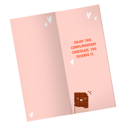 Sweeter Cards Complimentary Messages Sea Salt Caramel Dark Chocolate Bar 3.5oz