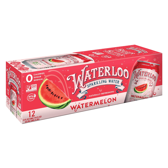 Waterloo Watermelon Sparkling Water 12pk 12oz Bottles