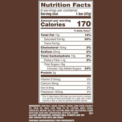 SNICKERS Peanut Butter Ice Cream Bars, 6 Pack, 2 Oz Bars