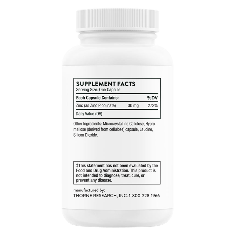 Thorne Zinc 30mg 60 Ct