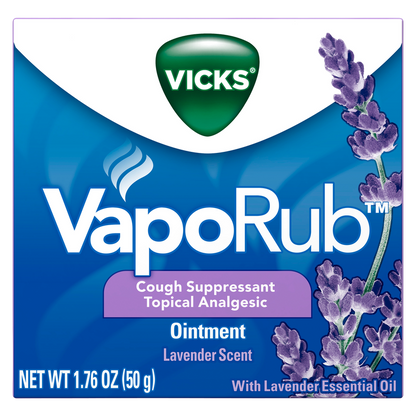 Vicks VapoRub Scented Cough Suppressant Ointment Lavender 1.76oz