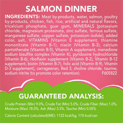 Friskies Salmon Dinner Pate Cat 2 5.5 oz