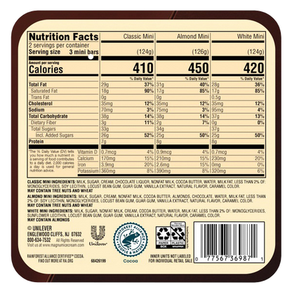 Magnum Mini Variety Classic, Almond, White Ice Cream Bars 6ct