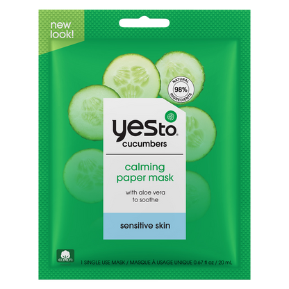 Yes To Cucumbers Calming Paper Mask 1ct