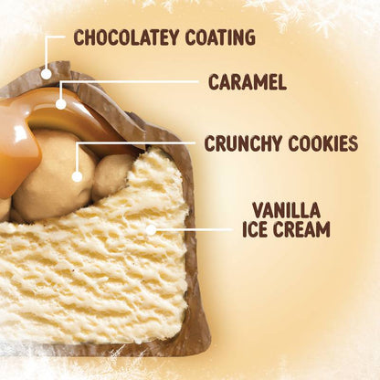 TWIX Caramel Vanilla Milk Chocolate Ice Cream Bars, 6 Pack, 1.93 Oz Bars