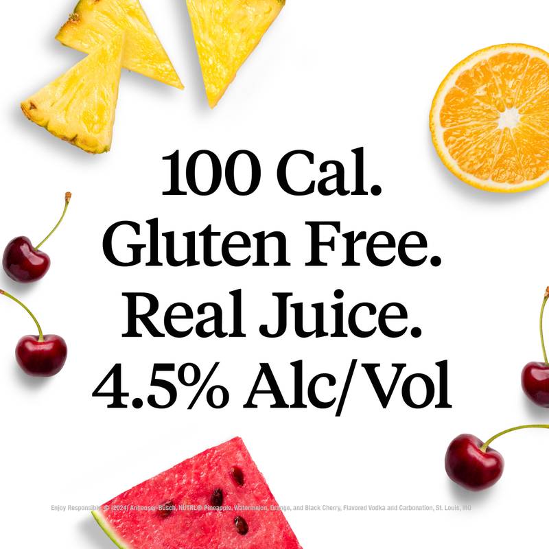 NUTRL Real Juice Vodka Hard Seltzer Variety Pack 8pk 12oz Cans 4.5% ABV