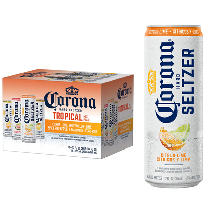 その他 CORONA CHK-C128A(W) WHITE Corona Hard Seltzer Tropical Mix Variety Pack 12pk 12oz Cans 4.5