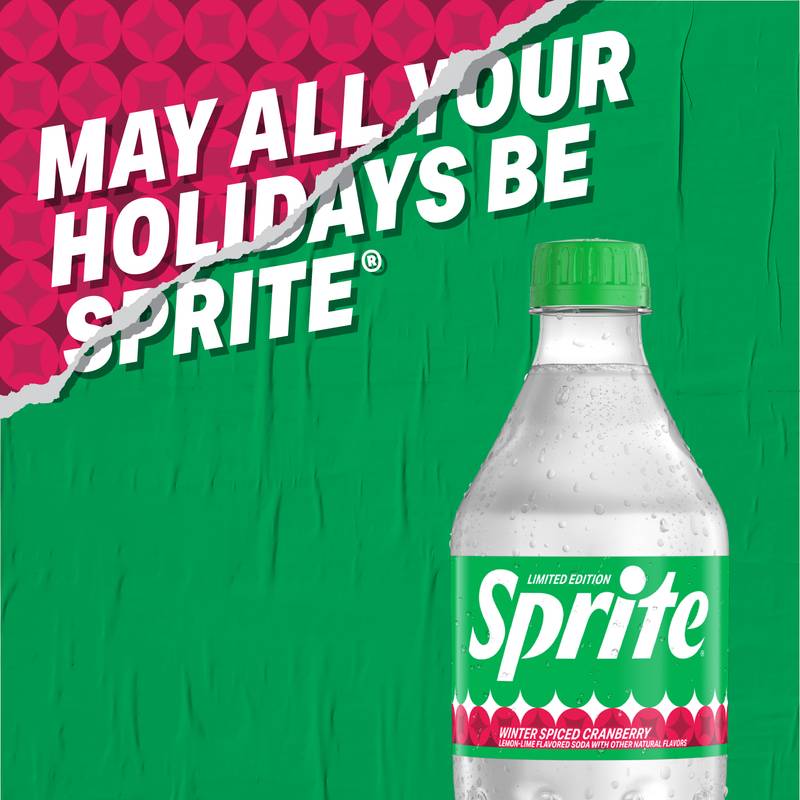 Sprite Winter Spiced Cranberry 20oz Btl