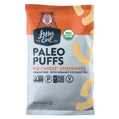 Lesser Evil "No Cheese" Cheesiness Paleo Puffs 5oz