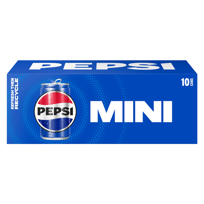 Pepsi 10pk 7.5oz Mini Can – BevMo! Washington