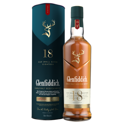 Glenfiddich 18 Year Old Single Malt Scotch Whisky 750 ml – BevMo