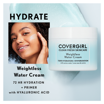 Covergirl Clean Fresh Skincare Weightless Water Cream 2oz