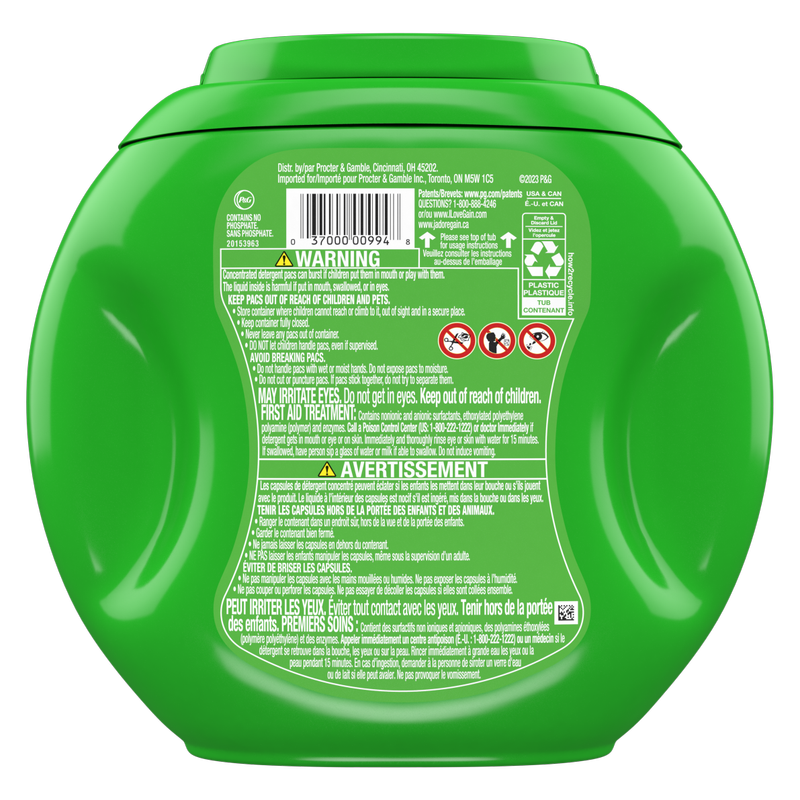 Gain flings Laundry Detergent Soap Pacs Original Scent 42ct