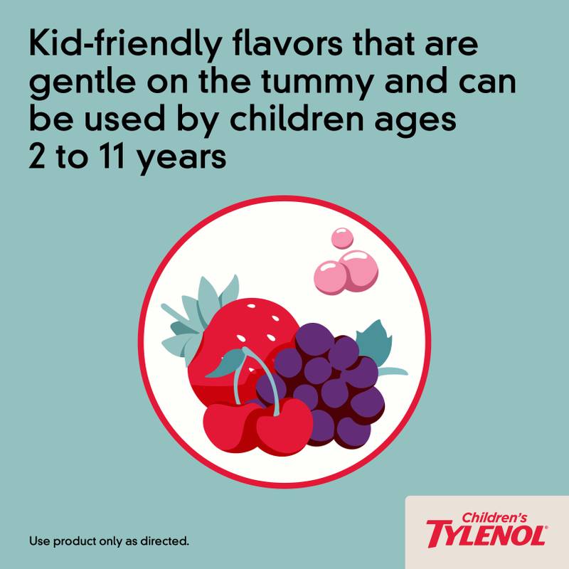 Tylenol Children's Pain Reliever & Fever Reducer Cherry Liquid 4oz