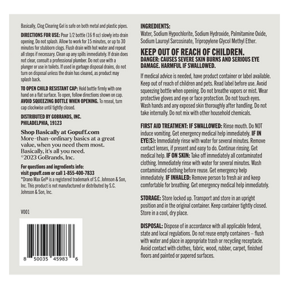 Basically Drain Clog Remover Gel 32 oz.