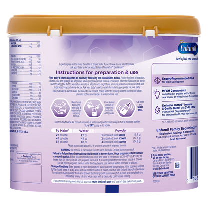 Enfamil NeuroPro Gentlease Formula Powder 19.5oz