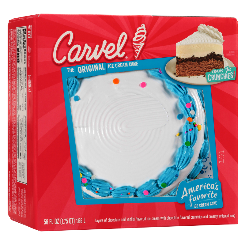 Carvel Ice Cream Cake Chocolate and Vanilla Ice Cream 8 inch Round 56o ...