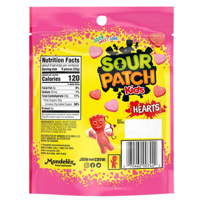 Sour Patch Kids Gummy Hearts 10oz