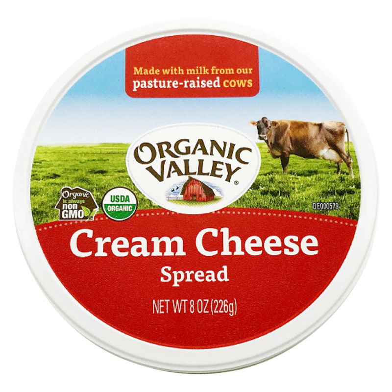 Organic Valley Cream Cheese Tub - 8oz