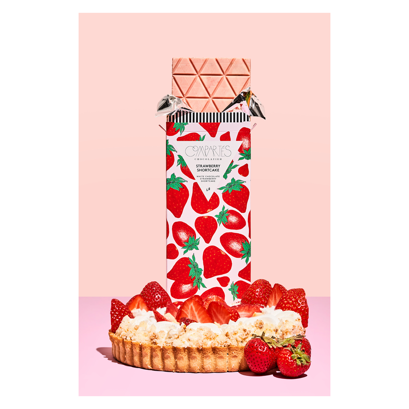 Compartés Strawberry Shortcake Chocolate Bar 3oz