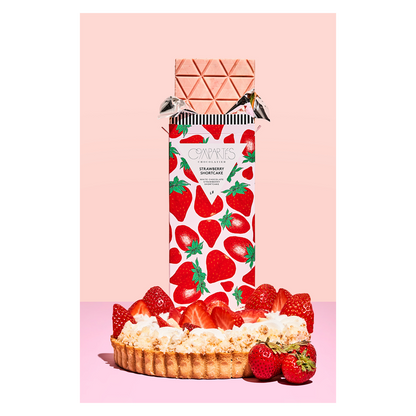 Compartés Strawberry Shortcake Chocolate Bar 3oz