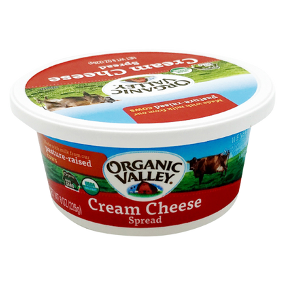 Organic Valley Cream Cheese Tub - 8oz