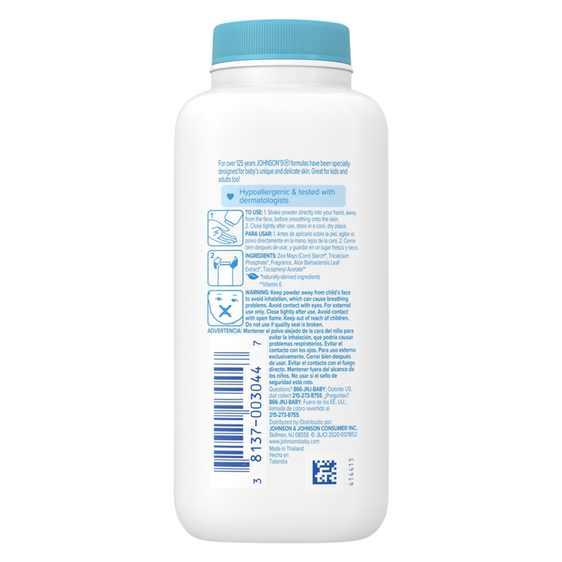 Johnson's Aloe & Vitamin E Baby Powder 4oz