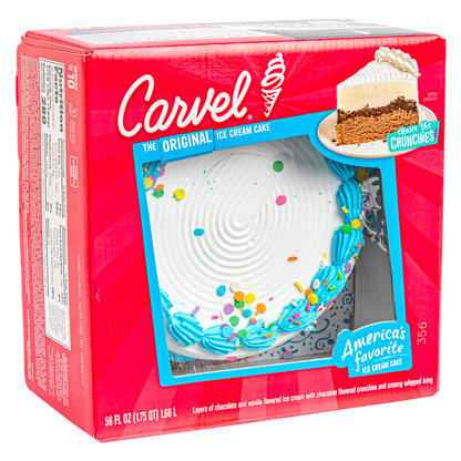 Carvel Ice Cream Cake Chocolate and Vanilla Ice Cream 8 inch Round 56oz