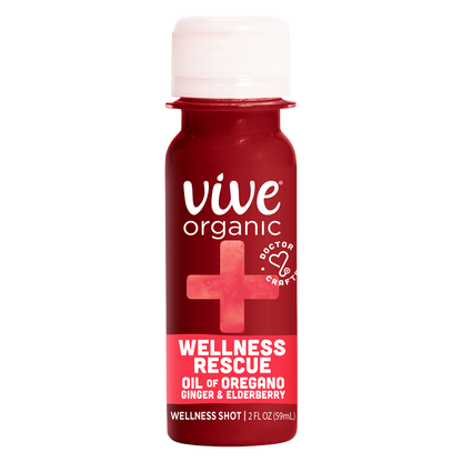 Vive Organic Wellness Rescue Shot Oil of Oregano & Ginger 2oz Btl