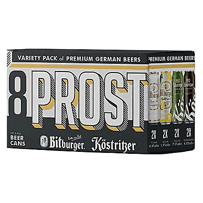 Bitburger Prost! Variety Pack 8pk 16oz Can