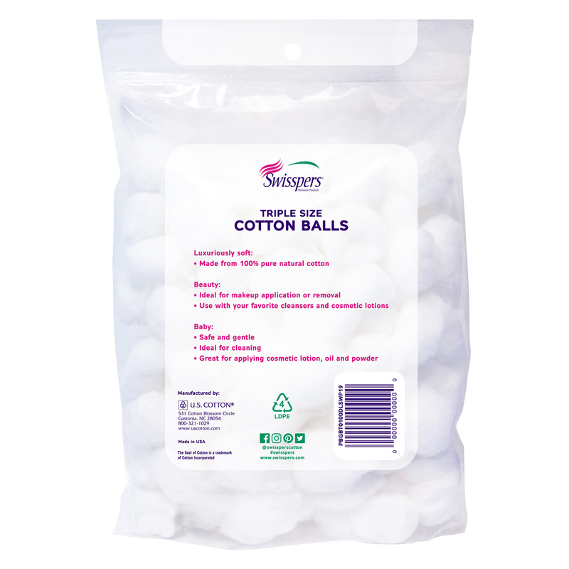Swisspers Cotton Balls 100ct