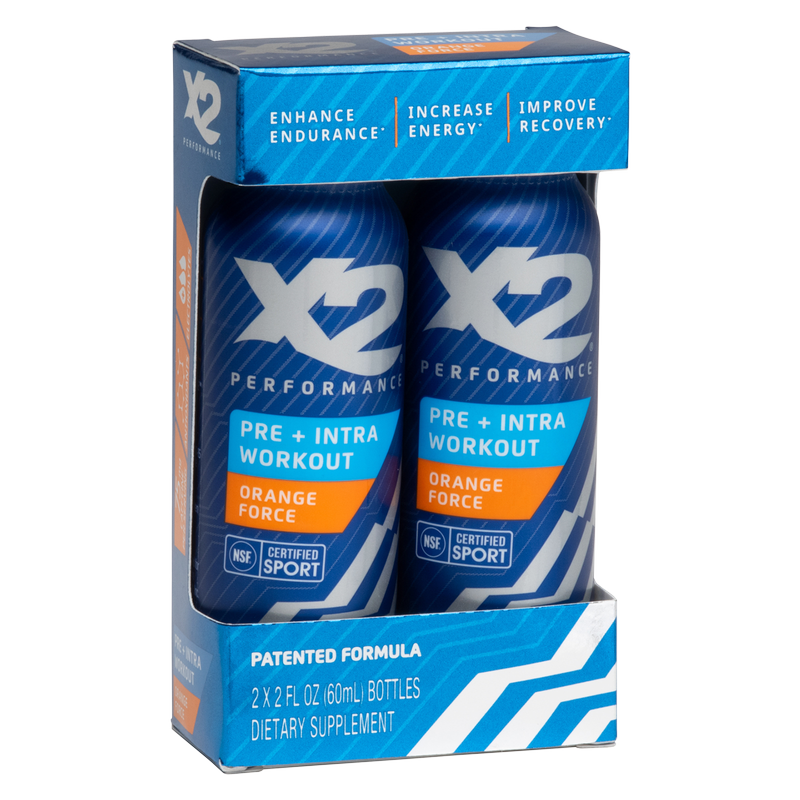 X2 Orange Pre-Workout Shot 60mL 2pk – BevMo! Washington
