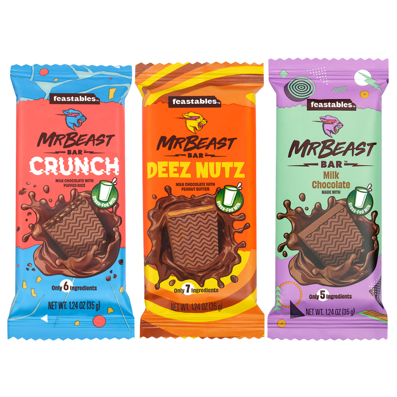 Feastables Mrbeast Milk Chocolate Bar 35g - 1.2OZ