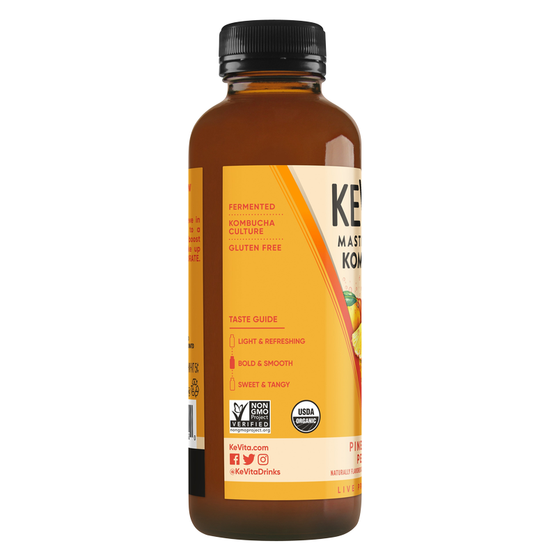 Kevita Pineapple Peach Kombucha 15.2oz Btl – BevMo! Washington Kevita Pineapple Peach Kombucha 15.2oz Btl – BevMo! Washington