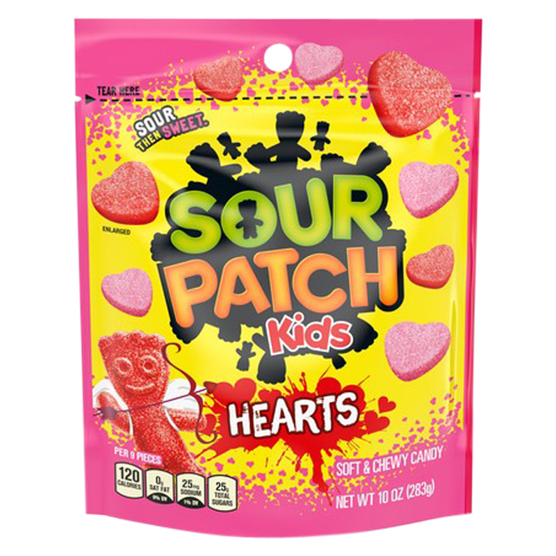 Sour Patch Kids Gummy Hearts 10oz